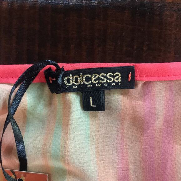 Dolcessa Swimwear Ombre Cover Up Bathing Suit Las Vegas NWT Beach Size Large - Picture 6 of 9